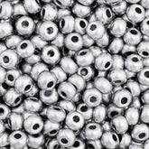 11/0 Preciosa Seed Beads Metallic Silver